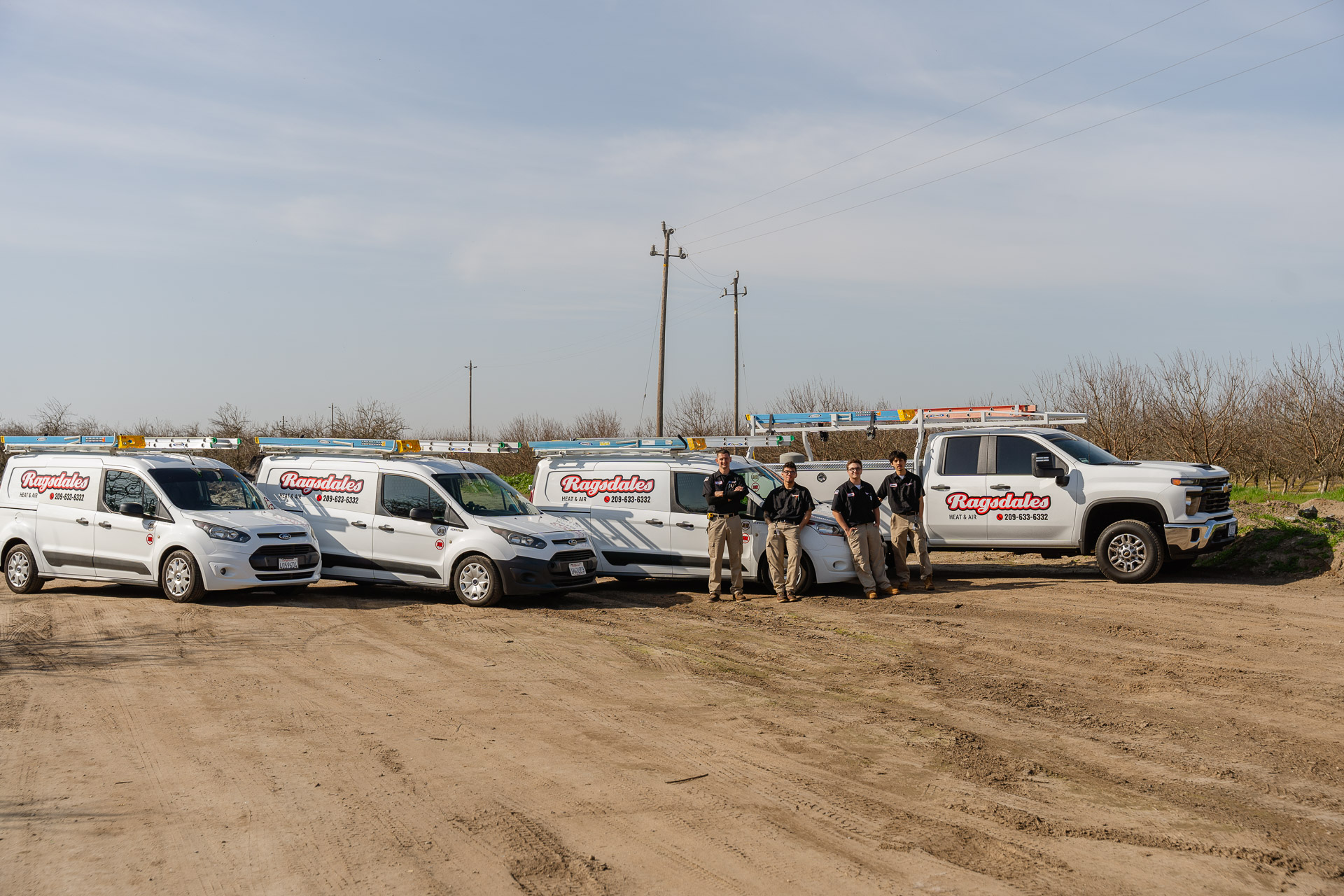 Technician working on furnace