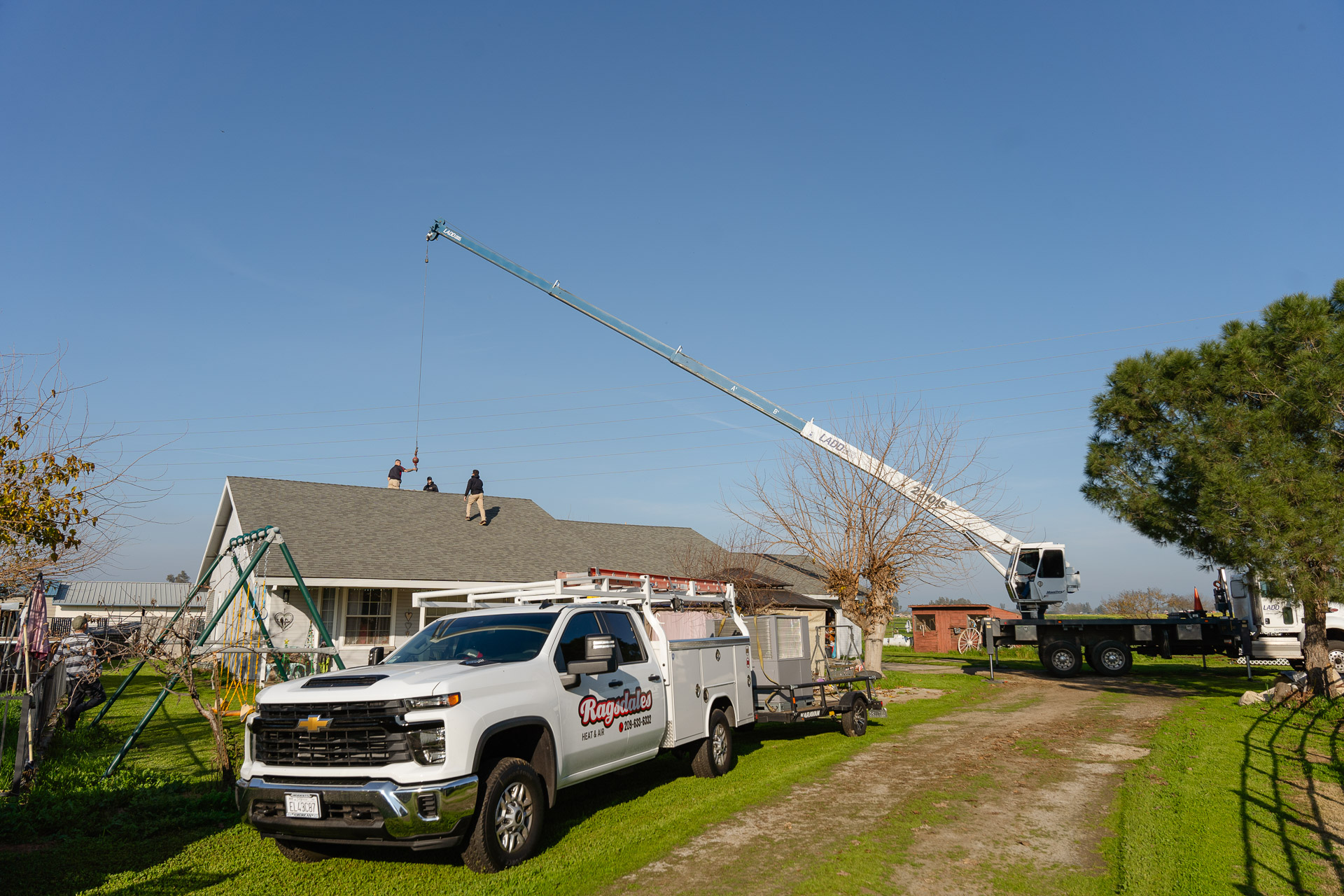 Ragsdales employee holding van door open 